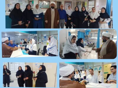 حضور امام جمعه بندر ماهشهر در بیمارستان حاجیه نرگس معرفی و تبریک روز پرستار